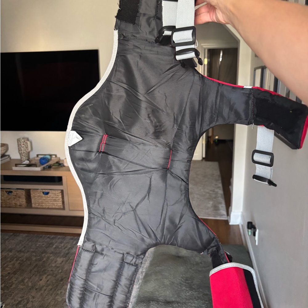 Amazon dog red life jacket with rescue handle size medium - Picture 10 of 11